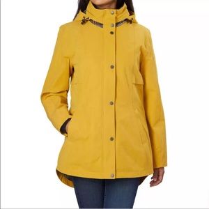 Pendleton Ladies' Goldenrod Rain Jacket Hidden Hood Yellow